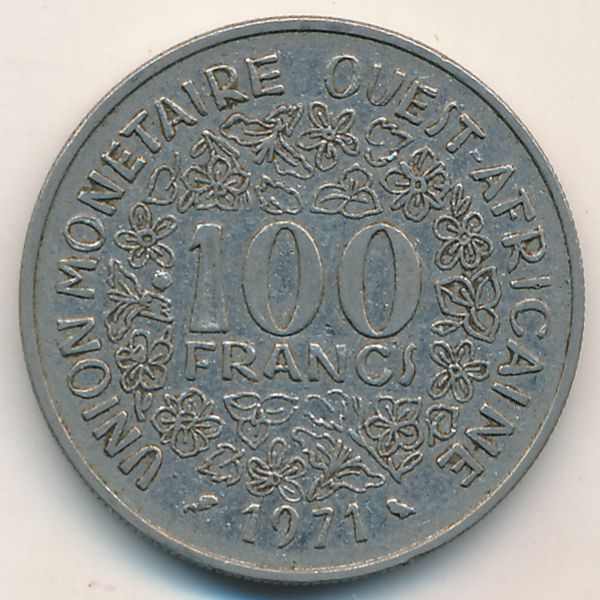 Западная Африка, 100 франков (1971 г.)