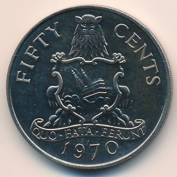 Бермудские острова, 50 центов (1970 г.)
