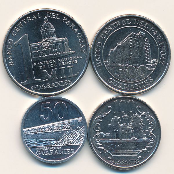Парагвай, Набор монет