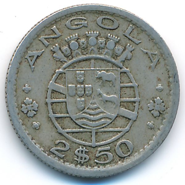 Ангола, 2,5 эскудо (1956 г.)
