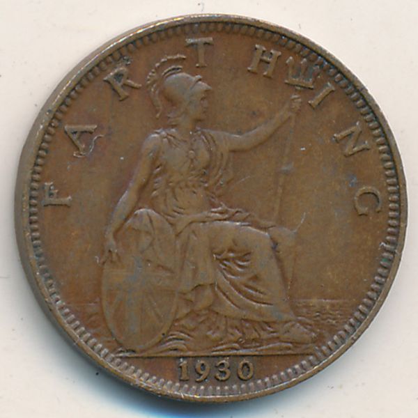 Великобритания, 1 фартинг (1930 г.)