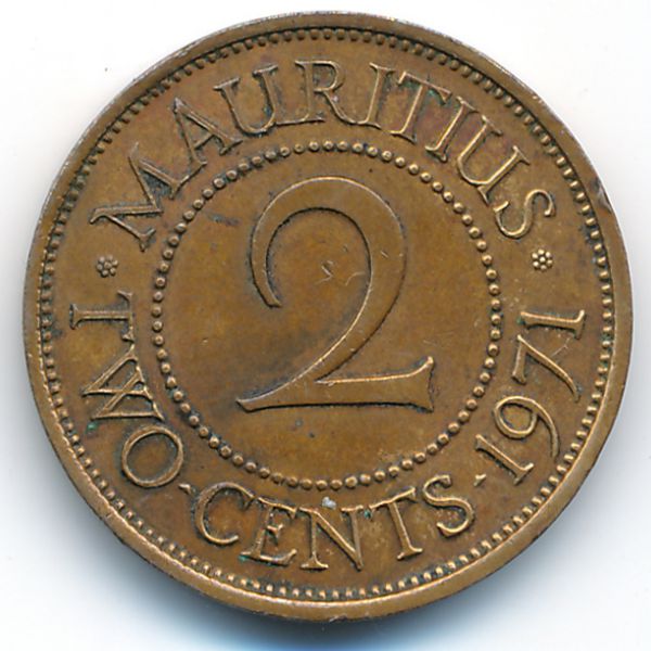 Маврикий, 2 цента (1971 г.)