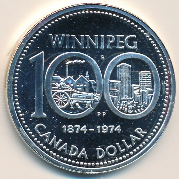 Канада, 1 доллар (1974 г.)