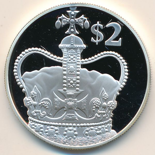 Каймановы острова, 2 доллара (2002 г.)