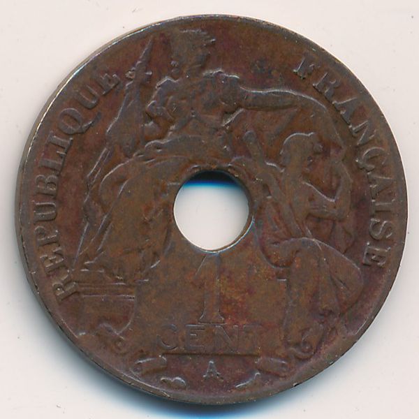 Французский Индокитай, 1 цент (1917 г.)