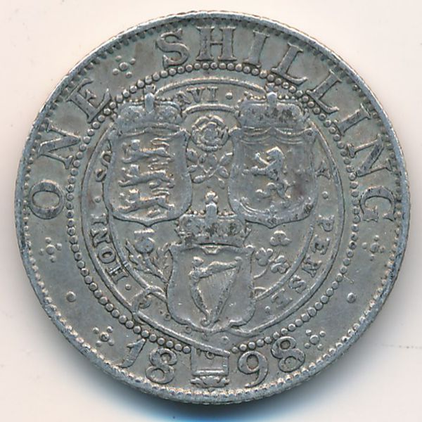 Великобритания, 1 шиллинг (1898 г.)