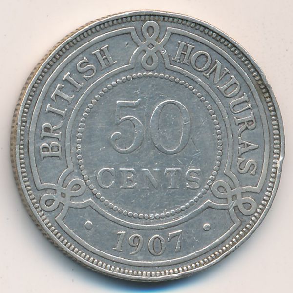 Британский Гондурас, 50 центов (1907 г.)