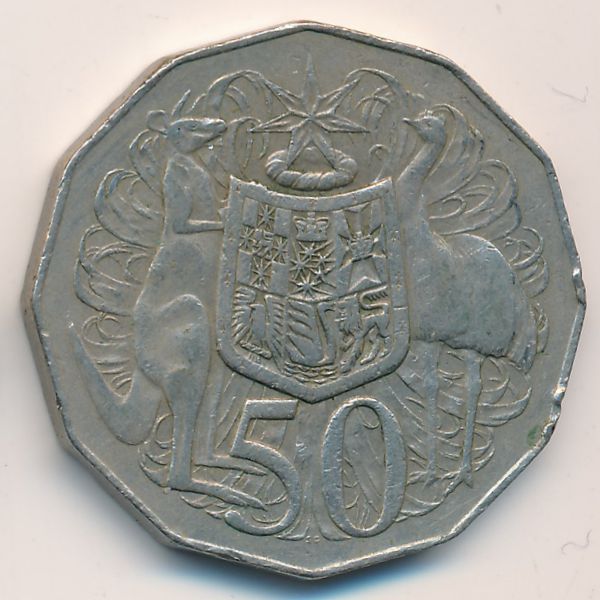 Австралия, 50 центов (1975 г.)