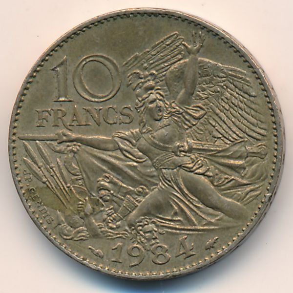 Франция, 10 франков (1984 г.)