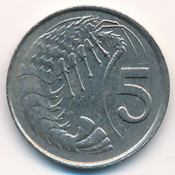 Каймановы острова, 5 центов (1982 г.)