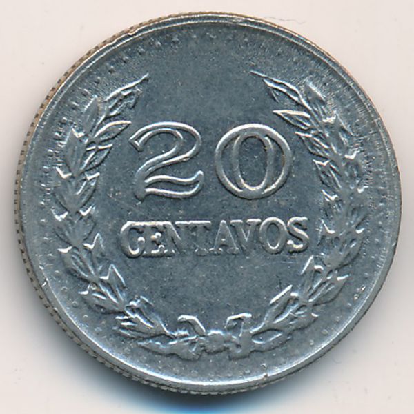 Колумбия, 20 сентаво (1971 г.)