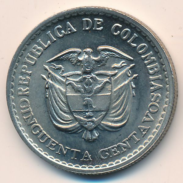 Колумбия, 50 сентаво (1965 г.)