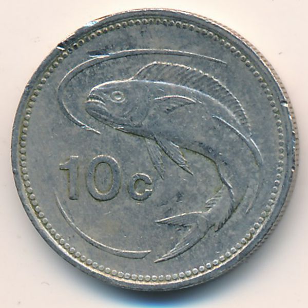 Мальта, 10 центов (1986 г.)
