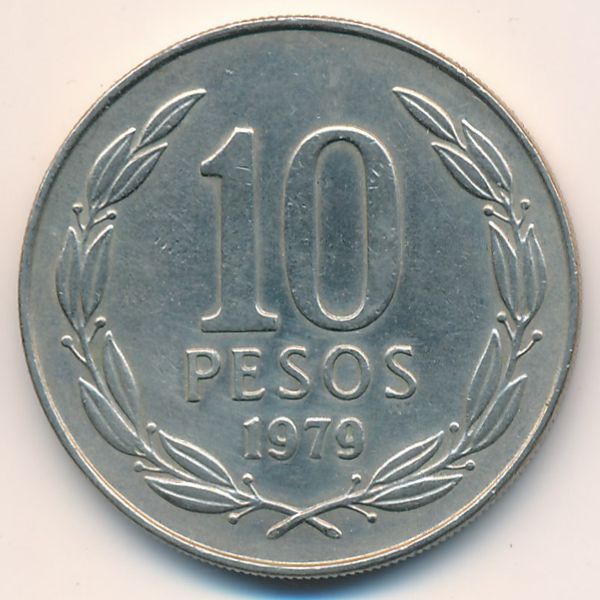Чили, 10 песо (1979 г.)