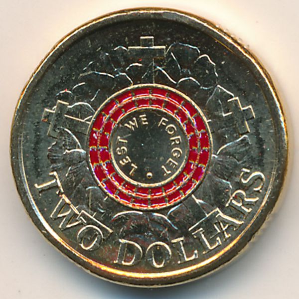 Австралия, 2 доллара (2015 г.)