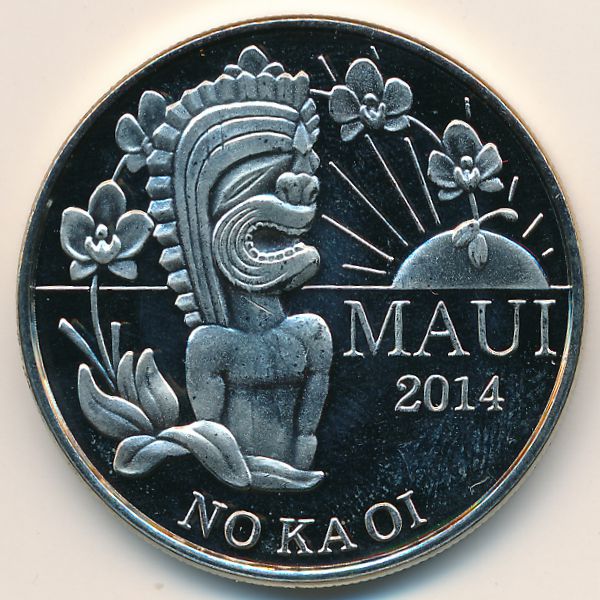 Гавайские острова., 2 доллара (2014 г.)