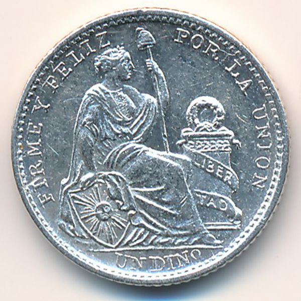 Перу, 1 динеро (1907 г.)