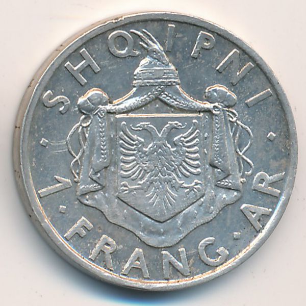 Албания, 1 франг ар (1935 г.)