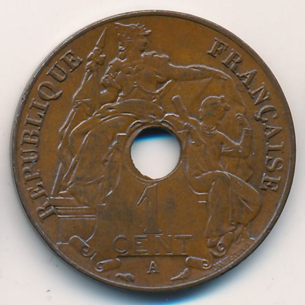 Французский Индокитай, 1 цент (1911 г.)