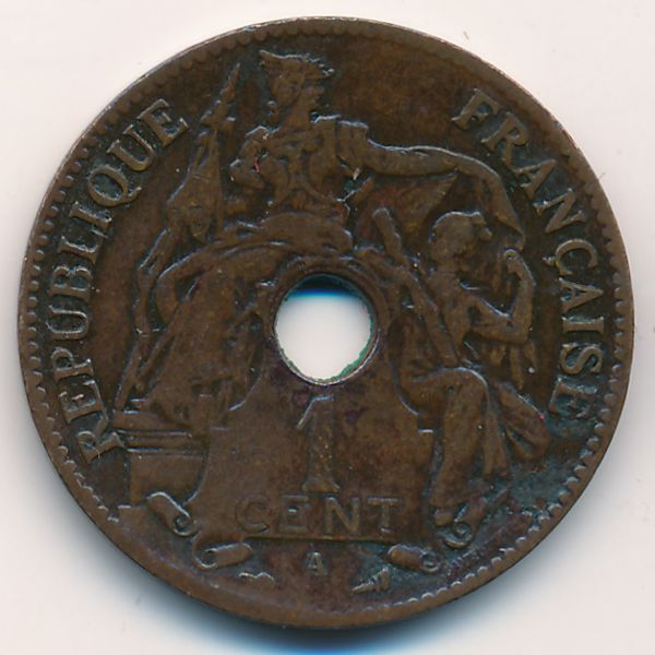 Французский Индокитай, 1 цент (1898 г.)