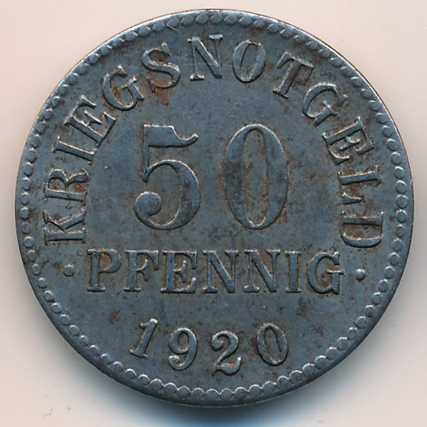 Брауншвейг., 50 пфеннигов (1920 г.)