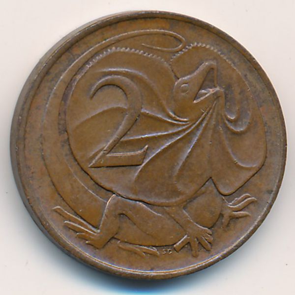 Австралия, 2 цента (1967 г.)