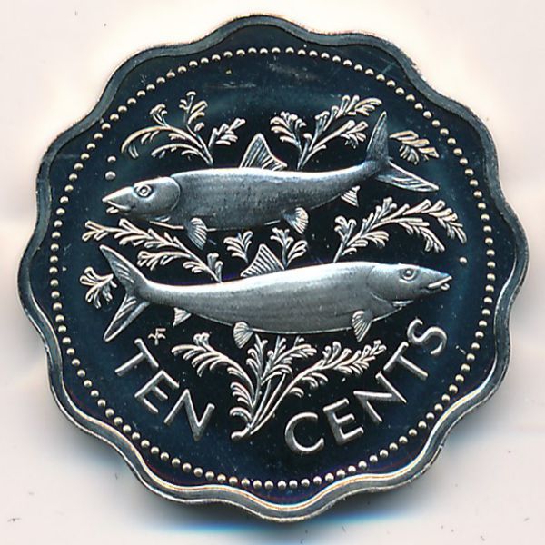 Багамские острова, 10 центов (1974 г.)
