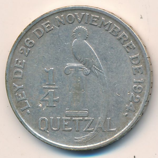 Гватемала, 1/4 кетсаля (1929 г.)