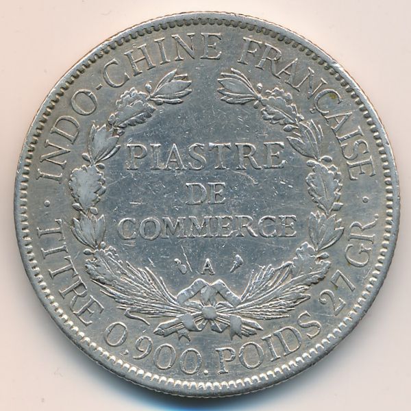 Французский Индокитай, 1 пиастр (1907 г.)