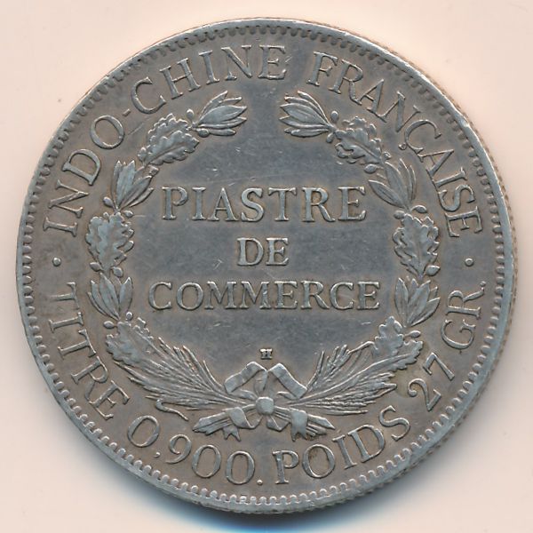 Французский Индокитай, 1 пиастр (1922 г.)