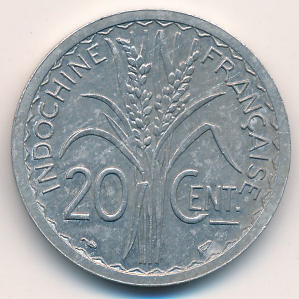 Французский Индокитай, 20 центов (1945 г.)