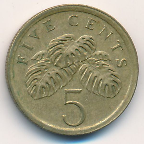 Сингапур, 5 центов (1987 г.)