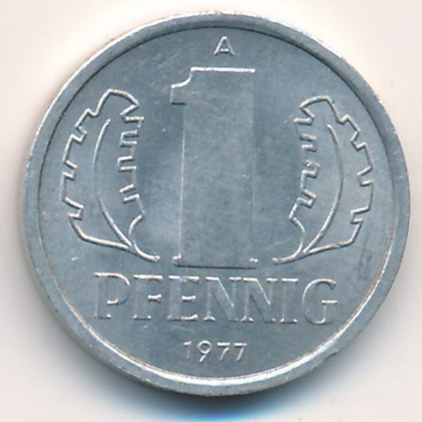 ГДР, 1 пфенниг (1977 г.)