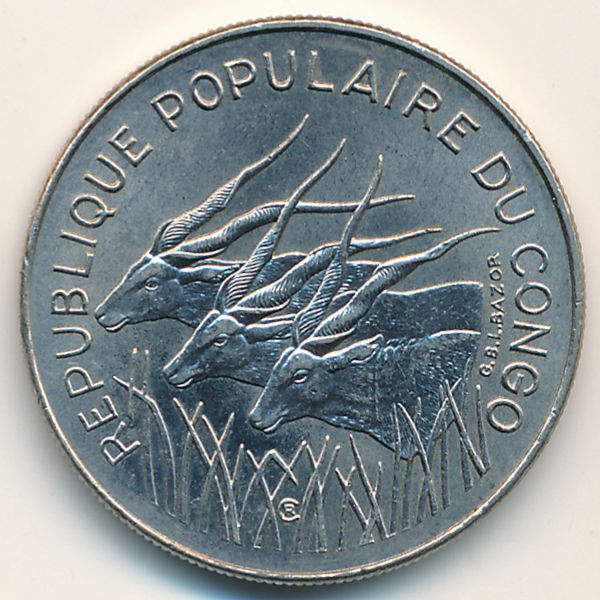 Конго, 100 франков (1982 г.)