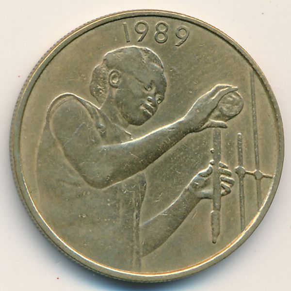 Западная Африка, 25 франков (1989 г.)