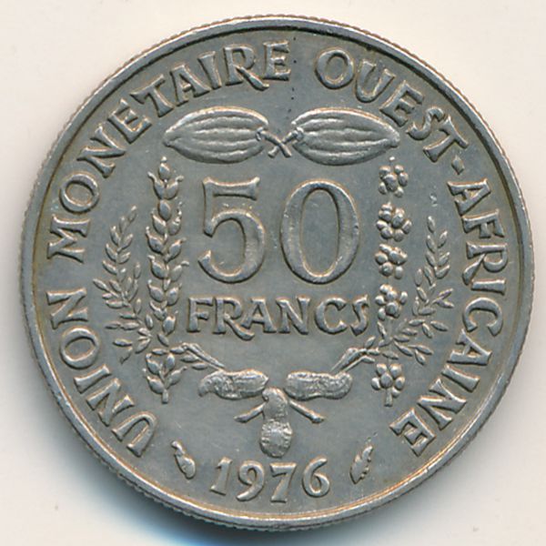 Западная Африка, 50 франков (1976 г.)