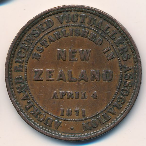 Новая Зеландия, 1 пенни (1871 г.)