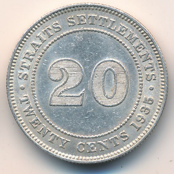 Стрейтс-Сетлментс, 20 центов (1935 г.)