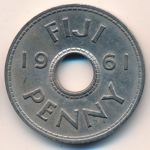 Фиджи, 1 пенни (1961 г.)