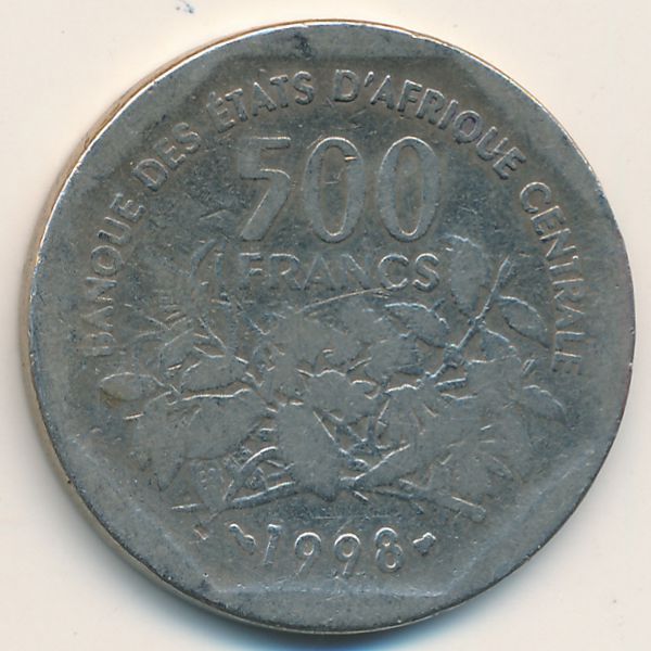 Экваториальные Африканские Штаты, 500 франков (1998 г.)