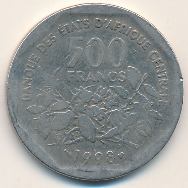 Экваториальные Африканские Штаты, 500 франков (1998 г.)