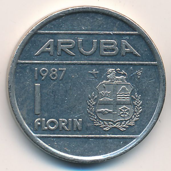 Аруба, 1 флорин (1987 г.)