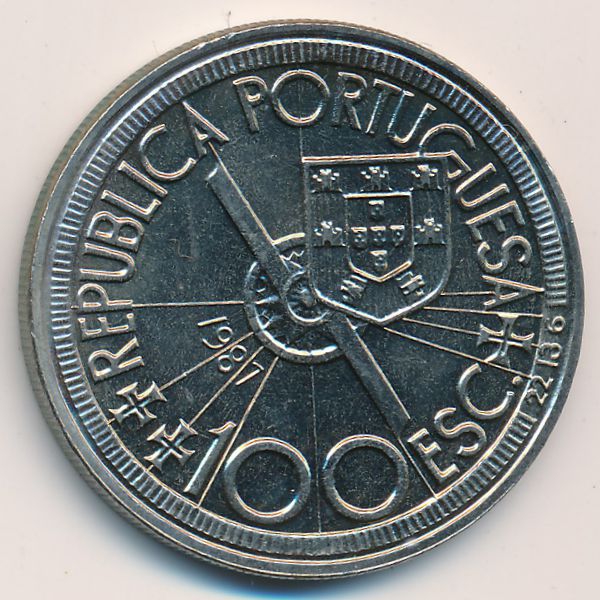 Португалия, 100 эскудо (1987 г.)