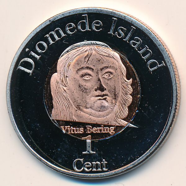 Острова Диомида., 1 цент (2015 г.)