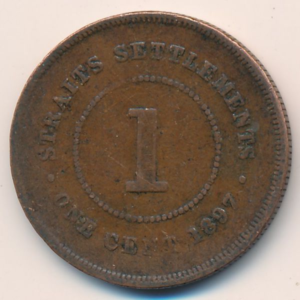 Стрейтс-Сетлментс, 1 цент (1897 г.)