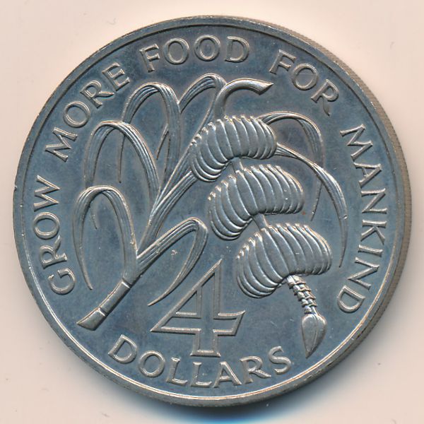 Доминика, 4 доллара (1970 г.)