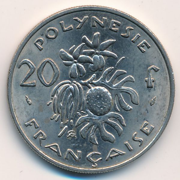 Французская Полинезия, 20 франков (1977 г.)
