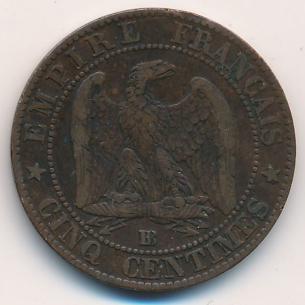 Франция, 5 сентим (1856 г.)