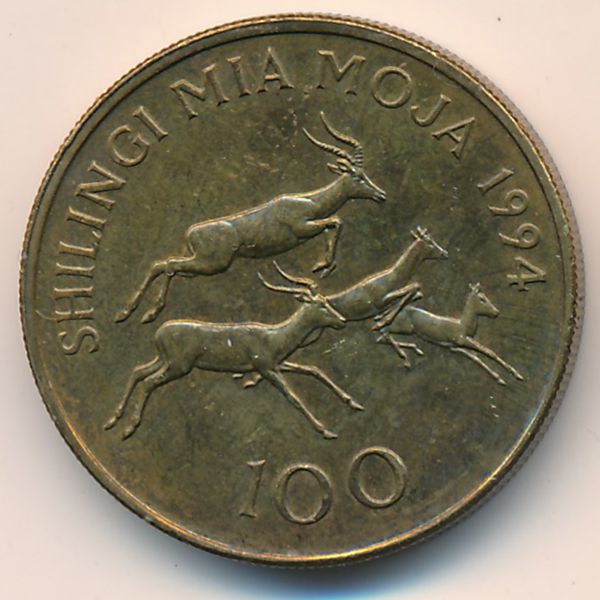 Танзания, 100 шиллингов (1994 г.)