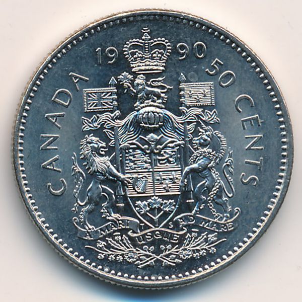 Канада, 50 центов (1990 г.)